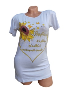 Tricou dama din bumbac model nou cod x1197