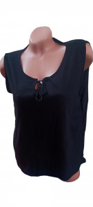 Bluza dama calitativa fara maneca din in cod T949 - Img 2