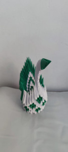 Lebada origami 3D lucrată manual cod k375 - Img 8