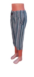Pantaloni 3 sfert vaporosi de vara pentru dama cod x5377