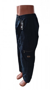pantaloni ce imita inul cod a5329