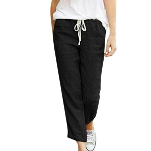 Pantaloni lungi eleganti ce imita inul pentru dama model nou cod x5527