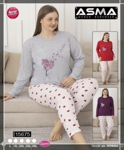 Pijama dama din bumbac model nou cod x5597
