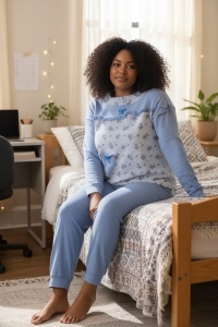 Pijama groasa din polar pentru dama COD PJ-374