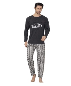 Pijama vatuita de barbati din bumbac cod x4407