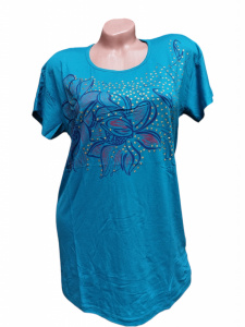 Tricou dama calitativ cu maneca scurta cod x0300 - Img 1