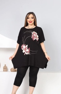 Tricou dama cu maneca scurta, marimi pana la 10xl
