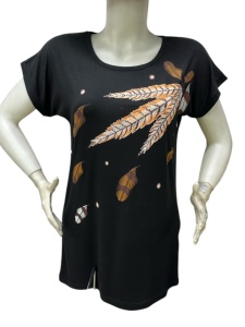 Tricou dama din bumbac marimi mari cod x5985