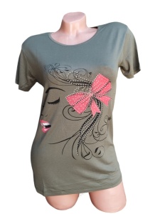 Tricou dama din bumbac model nou cod x2818
