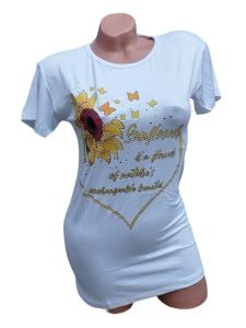 Tricou dama din bumbac model nou cod x2858