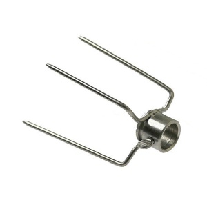 Furca pentru gratar cu 3 spite - fixare carne rotisor - Ø 16 mm - Img 1
