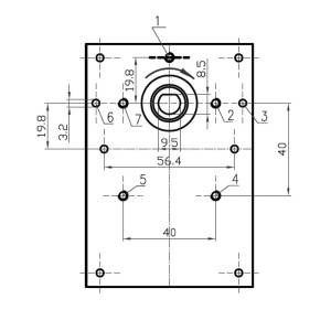Motor reductor Kenta K9175051, 1,5 RPM, 24 W, - Img 2