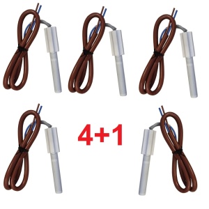 Set 4+1 gratis rezistenta ceramica aprindere peleti 150W, fara filet, cablu siliconat 50 cm