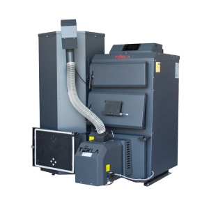 Centrala mixta pe peleti si lemne TEKLA Ecotek Duo 22 kW