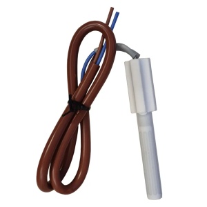 Rezistenta ceramica aprindere peleti 150W, fara filet, compatibila cu Fornello, Ferroli Breta, Vision, Caria, Koph, cod PZX-90-S, 90 mm, cablu siliconat 50 cm