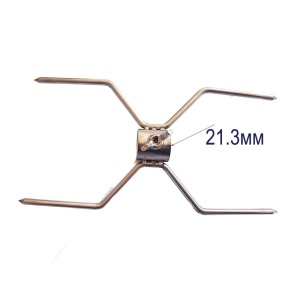 Furca pentru gratar cu 4 spite - fixare carne rotisor - Ø 21,3 mm - Img 2
