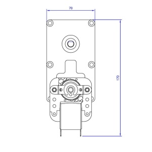 Motoreductor arzator MELLOR FB 1285, 25W (3 RPM) - Img 3