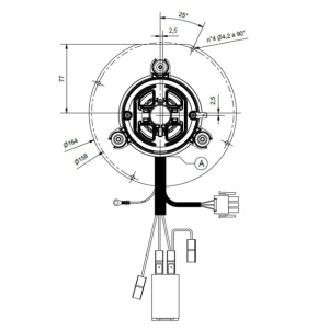 Ventilator exhaustare ECM FIME compatibil cu Extraflame, hermos, Palazzetti, Edilkamin, Ravelli, Jolly Mec, Karmek One - Img 2