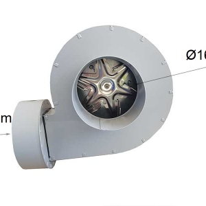 Dimensiuni ventilator exhaustare 135W / 600mc/ora