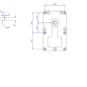Dimensiuni motoreductor arzator peleti FB1218, 25W (3 rot.min) Pentru centrale KEPO pana 25kw