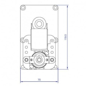 Motoreductor arzator MELLOR FB 1268, 1,5 RPM,1 9W - Img 2