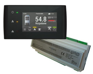 Controler centrala pe peleti si lemne Estyma Igneo Touch IC, ACM, PUFFER