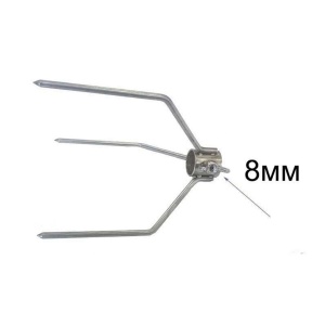 Furca pentru gratar cu 3 spite - fixare carne rotisor - Ø 8 mm - Img 2