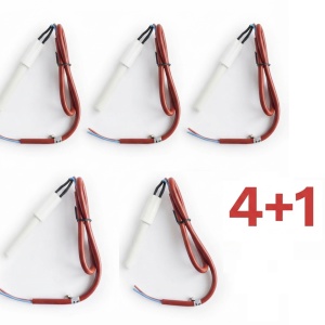 Set 4+1 gratis rezistenta aprindere peleti ceramica, 200W, fara filet
