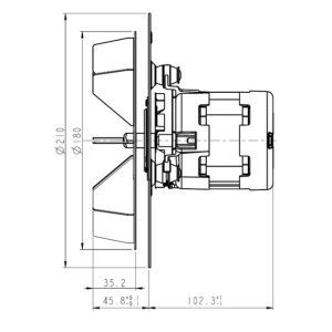 Ventilator exhaustare NATALINI LN2 (seria PL30) compatibil cu Eco Spar, Deville, Caminetti Montegrappa, Ravelli, Palazzetti, Piazzetta, La Nordica, Moretti Design, Emaflam și Qlima - Img 2