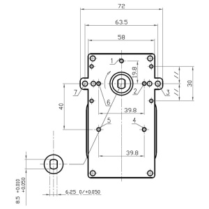 Motor reductor Kenta K9117153, 5 RPM, 40 W COMPATIBIL BIODOM 27 - Img 3