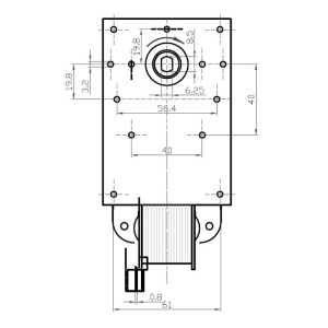Motor reductor Kenta K9177160, 2 RPM, 47 W, Comptibil cu DIELLE - Img 3