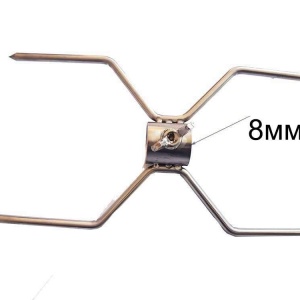 Furca pentru gratar cu 4 spite - fixare carne rotisor - Ø 8 mm - Img 2
