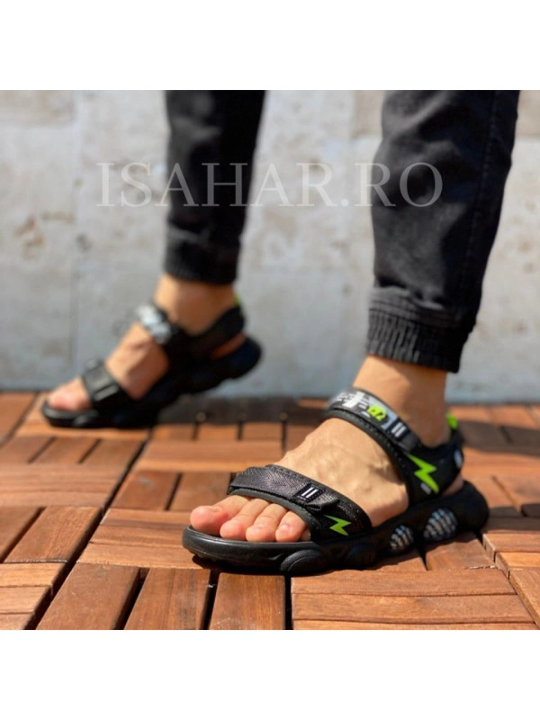 Sandale barbati, talpa speciala foarte elastica, model casual, ISAHAR