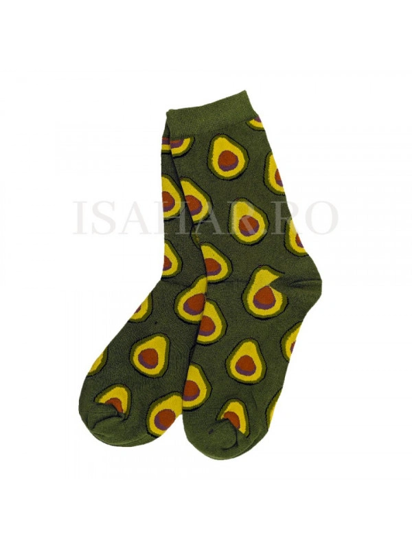 Sosete din bumbac premium, model avocado, calitate superioara, ISAHAR