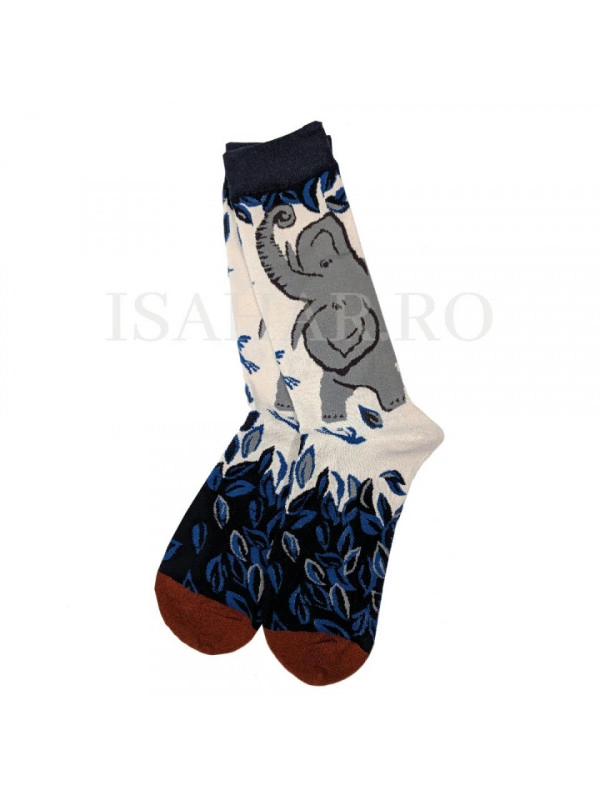 Sosete din bumbac premium, model elefant, calitate superioara, ISAHAR