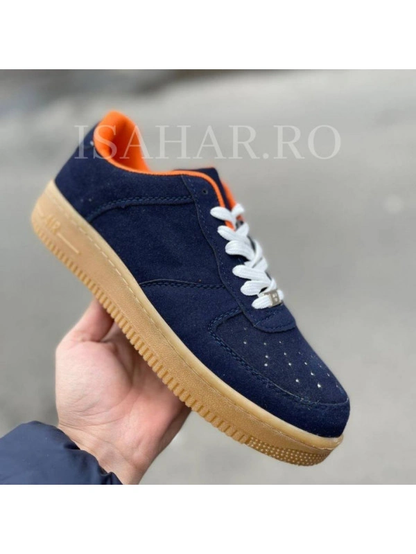 Pantofi sport barbati, albastri, talpa AIR MAX, model casual, ISAHAR