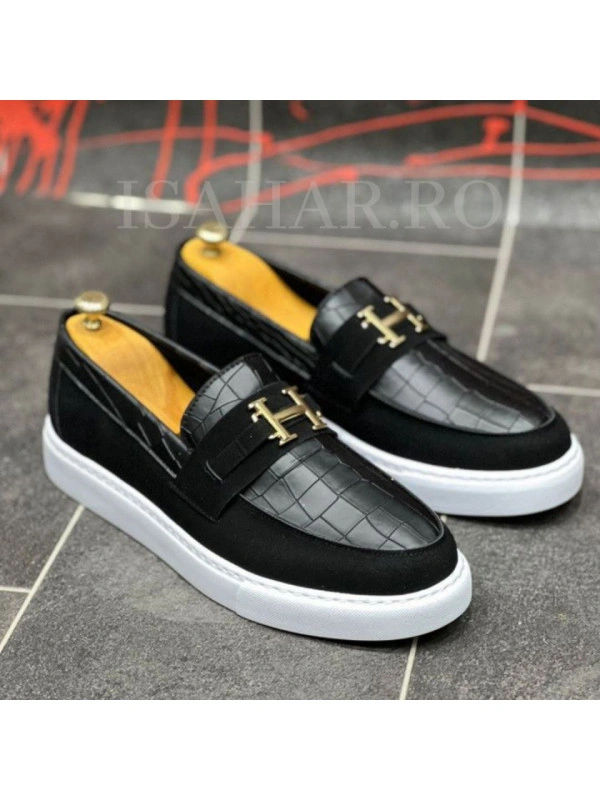 Mocasini barbati, un model special H, casual, Isahar