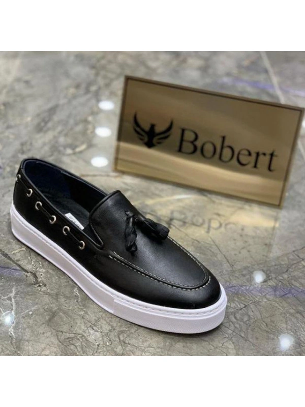 Mocasini barbati, piele naturala 100%, cu talpa cusuta, ISAHAR