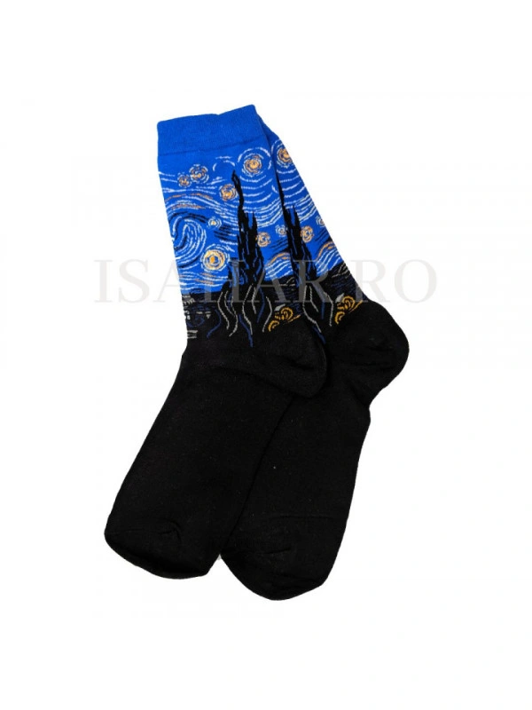 Sosete din bumbac premium, model abstract , calitate superioara, ISAHAR