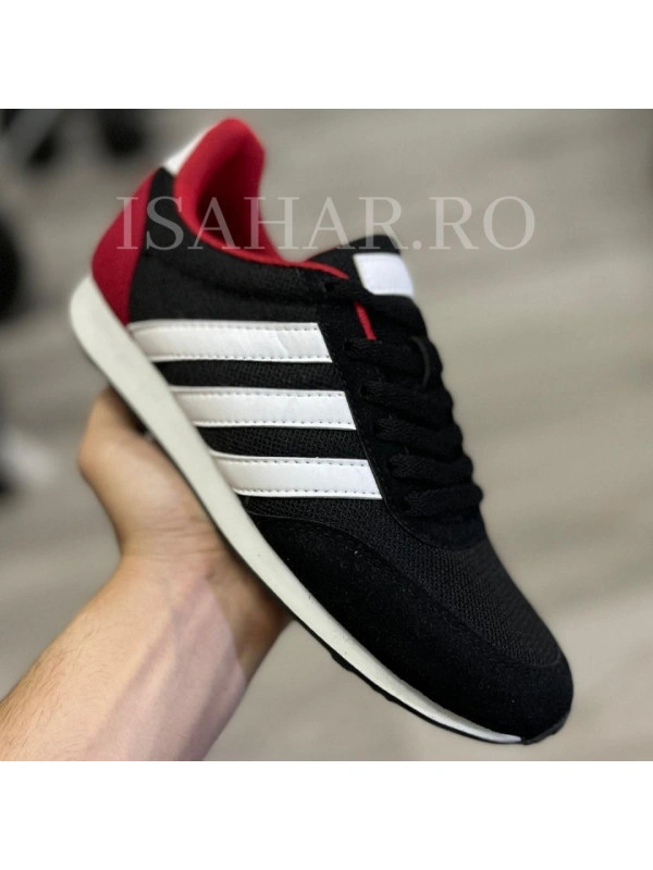 Pantofi sport negri, casual, din material textil, ISAHAR