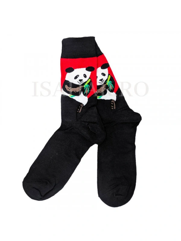Sosete din bumbac premium, model panda, calitate superioara, ISAHAR