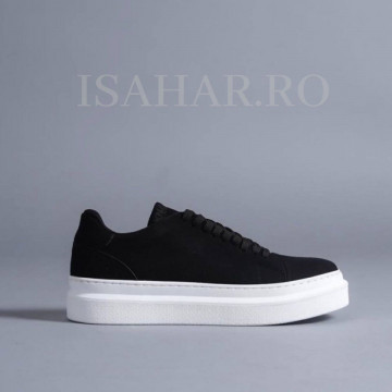 Adidasi barbati, negri, model Siena, casual, ISAHAR - Img 3