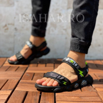 Sandale barbati, talpa speciala foarte elastica, model casual, ISAHAR - Img 1