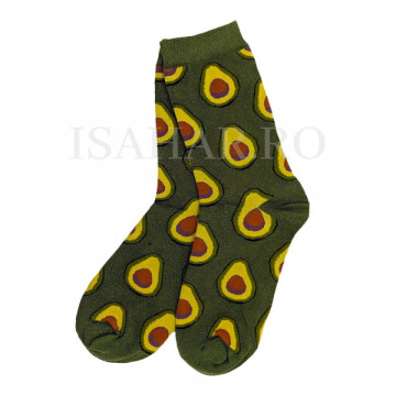 Sosete din bumbac premium, model avocado, calitate superioara, ISAHAR - Img 1