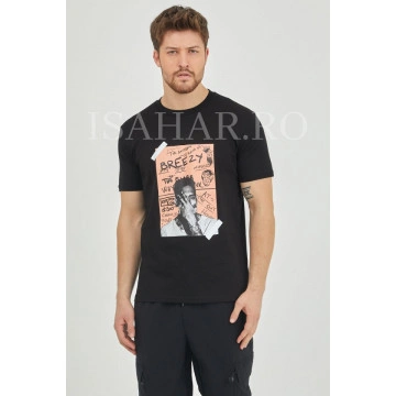 Tricou barbati model BREEZY, casual, din bumbac premium, model super cool, Isahar - Img 2