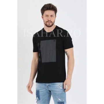 Tricou cu imprimeu pentru barbati , BREEZY, casual, din bumbac, ISAHAR - Img 3