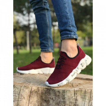 Pantofi sport grena, cu talpa flexibila din spuma, foarte usori si comozi
