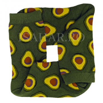 Sosete din bumbac premium, model avocado, calitate superioara, ISAHAR - Img 2