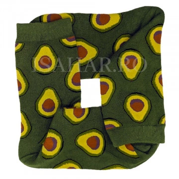 Sosete din bumbac premium, model avocado, calitate superioara, ISAHAR - Img 2