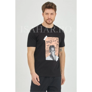 Tricou barbati model BREEZY, casual, din bumbac premium, model super cool, Isahar
